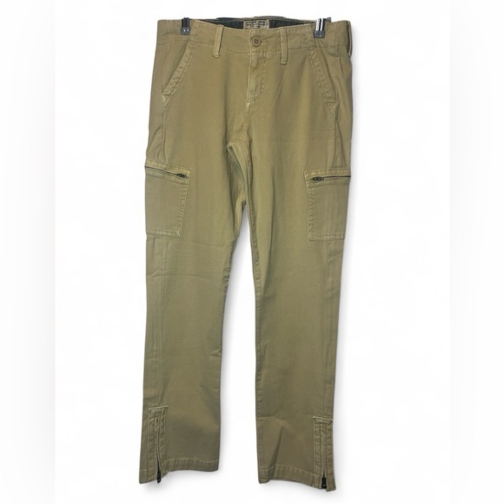 2010 Lucky Brand Zip‎ Cargo Women Size 6/28 (28.5") Khaki 06-KHT Utility Jeans